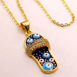 🧿Necklace with lucky charm evil eye pendant🧿
